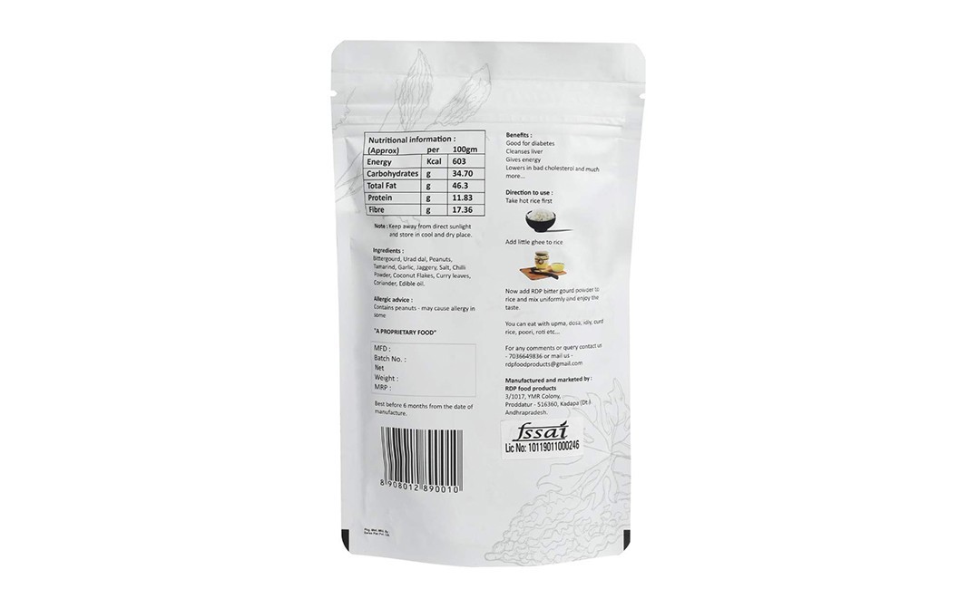 RDP Bitter Gourd Powder    Pack  100 grams